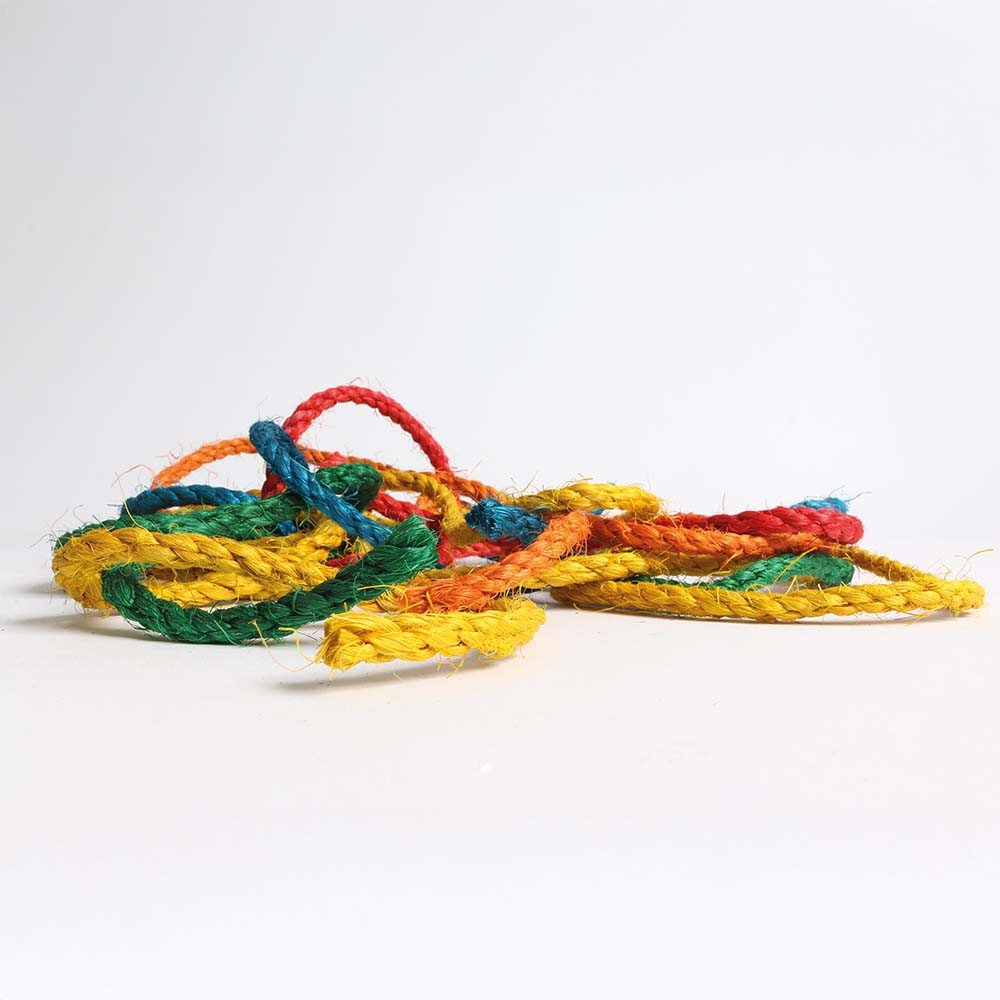 Coloured Sisal Ropes - Parrot Toy Making Parts - Pack of 6 2